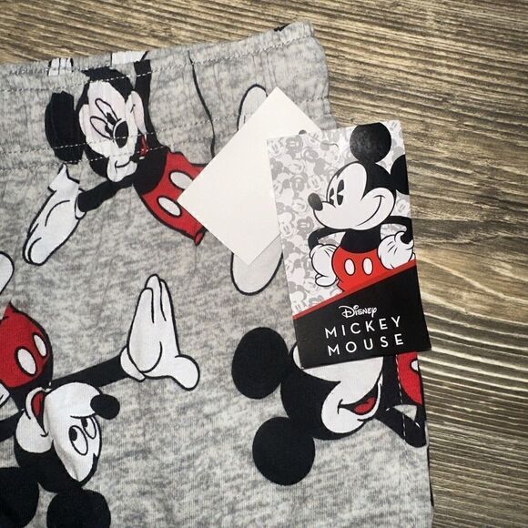Mens Disney Mickey Mouse Winter Sleep Pants Gray Small. NWT. G - Picture 6 of 6